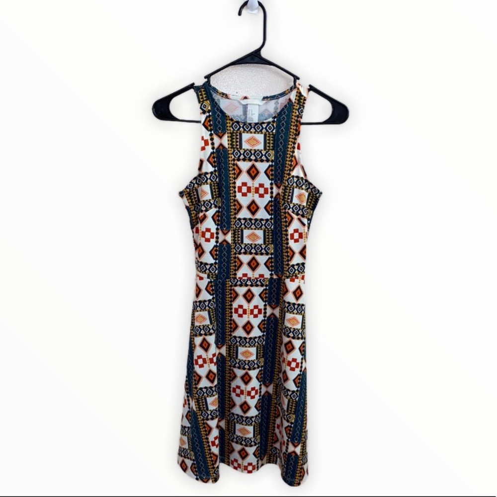H&M Aztec Print Dress Size XS